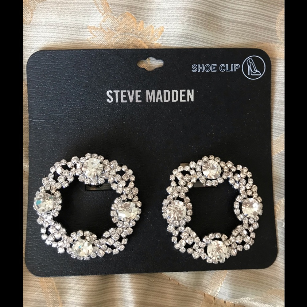 Steve madden rhinestone shoe clips